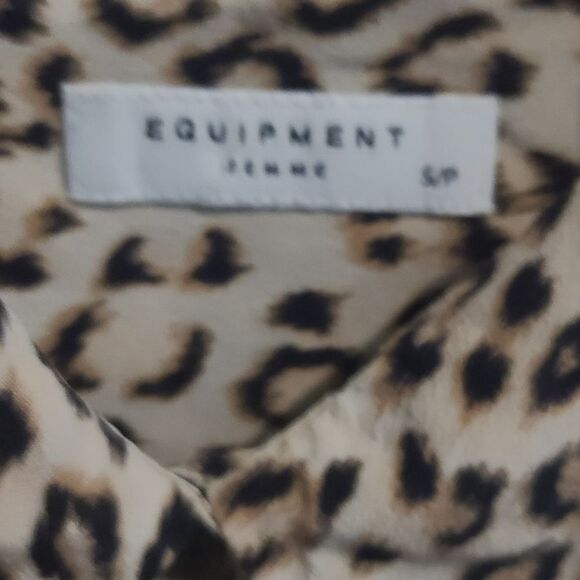 Equipment Femme Leopard Lucinda Silk Shirt Dress - Picture 6 of 9